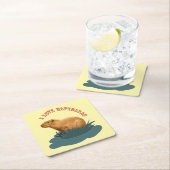 I Liebe Capybaras Rechteckiger Pappuntersetzer (Vor Ort)