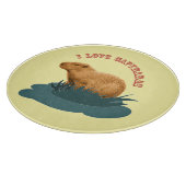 I Liebe Capybaras Schneidebrett (Ecke)