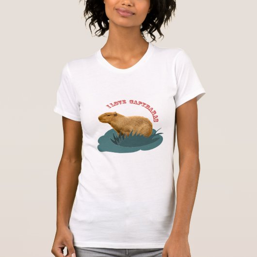 I Liebe Capybaras T-Shirt (Vorderseite)