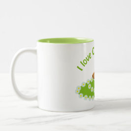 I Liebe Capybaras Zweifarbige Tasse