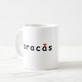 I Liebe Caracas Kaffeetasse (Vorderseite Links)