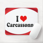 I Liebe Carcassonne, Frankreich Mousepad (Mit Mouse)