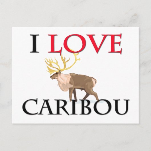 I Liebe Caribbean Postkarte (Vorderseite)