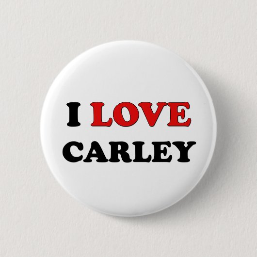 I Liebe Carley Button (Vorderseite)