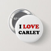 I Liebe Carley Button (Vorne & Hinten)