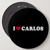 I LIEBE CARLOS BUTTON (Vorne & Hinten)