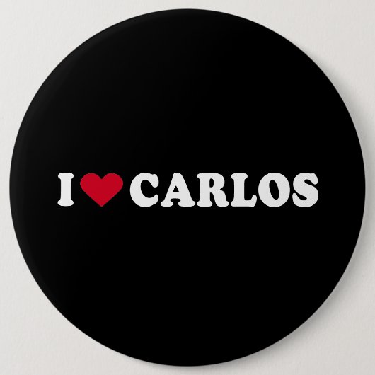 I LIEBE CARLOS BUTTON (Vorderseite)