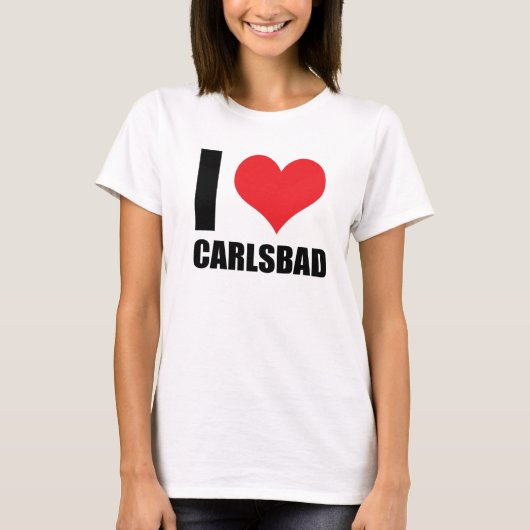 I Liebe Carlsbad T-Shirt (Vorderseite)