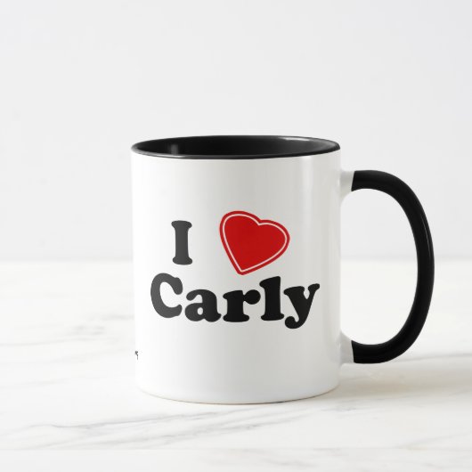 I Liebe Carly Tasse (Rechts)