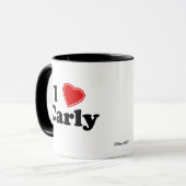 I Liebe Carly Tasse (Vorderseite Links)