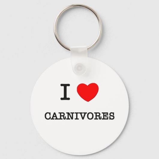 I Liebe CARNIVORES Schlüsselanhänger (Vorderseite)