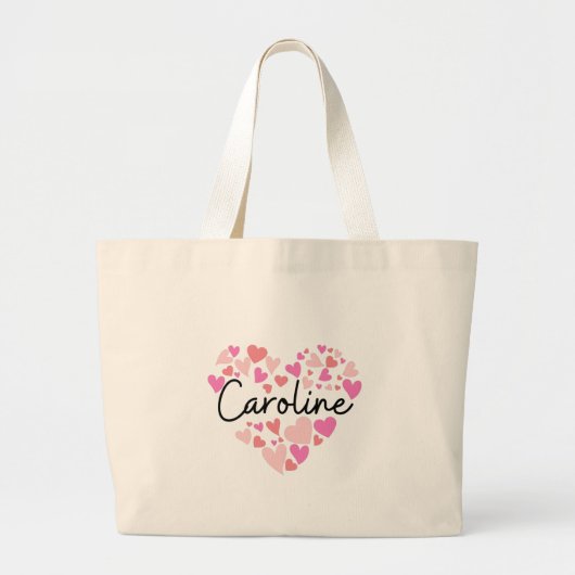 I Liebe Caroline Jumbo Stoffbeutel (Vorne)