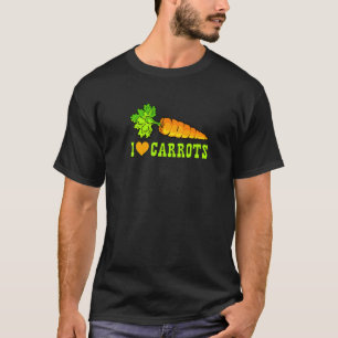 I Liebe Carroons Gemüse T-Shirt