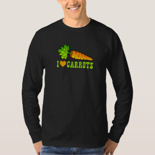 I Liebe Carroons Gemüse T-Shirt