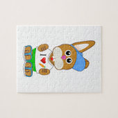 I Liebe Carrots Bunny Puzzle (Horizontal)
