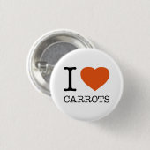 I LIEBE CARROTS BUTTON (Vorne & Hinten)