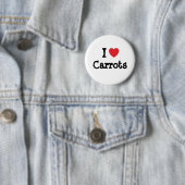 I Liebe Carrots Herz T - Shirt Button (Beispiel)
