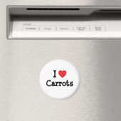 I Liebe Carrots Herz T - Shirt Magnet (In Situ (Geschirrspüler))