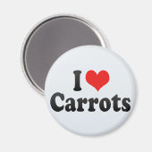 I Liebe Carrots Magnet (Vorderseite/Rückseite)