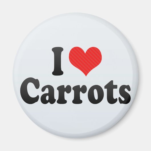 I Liebe Carrots Magnet (Vorne)