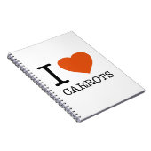 I LIEBE CARROTS NOTIZBLOCK (Rechte Seite)