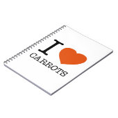 I LIEBE CARROTS NOTIZBLOCK (Linke Seite)
