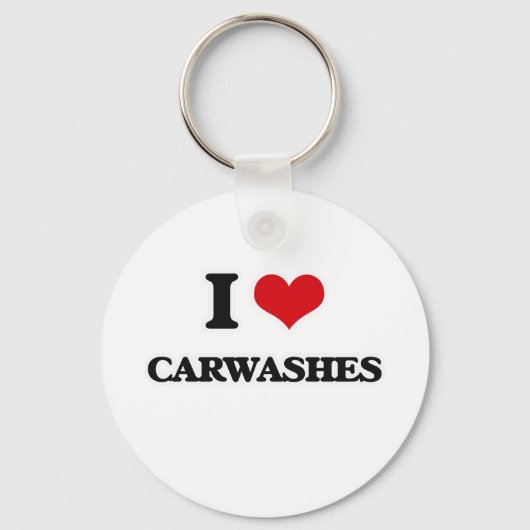 I Liebe Carwashes Schlüsselanhänger (Vorderseite)