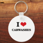 I Liebe Carwashes Schlüsselanhänger (Vorderseite)