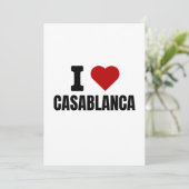 I Liebe casablanca - I heart casablanca morocco Einladung (Stehend Vorderseite)