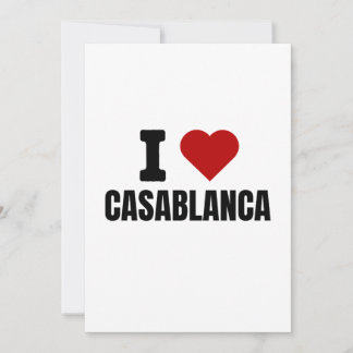 I Liebe casablanca - I heart casablanca morocco Einladung
