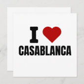 I Liebe casablanca - I heart casablanca morocco Save The Date (Vorne/Hinten)