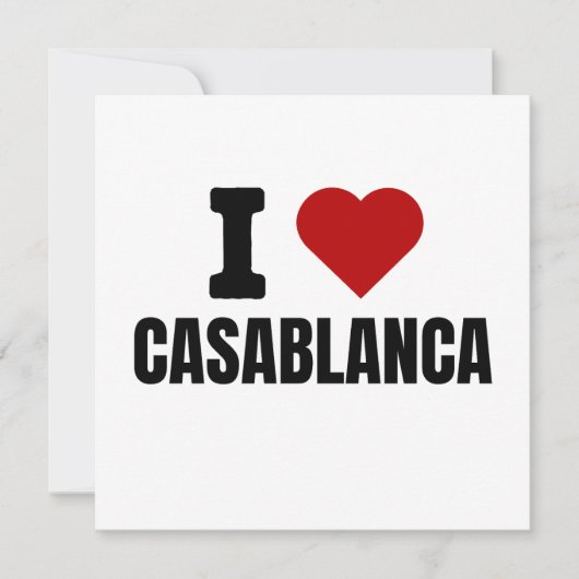 I Liebe casablanca - I heart casablanca morocco Save The Date (Vorderseite)