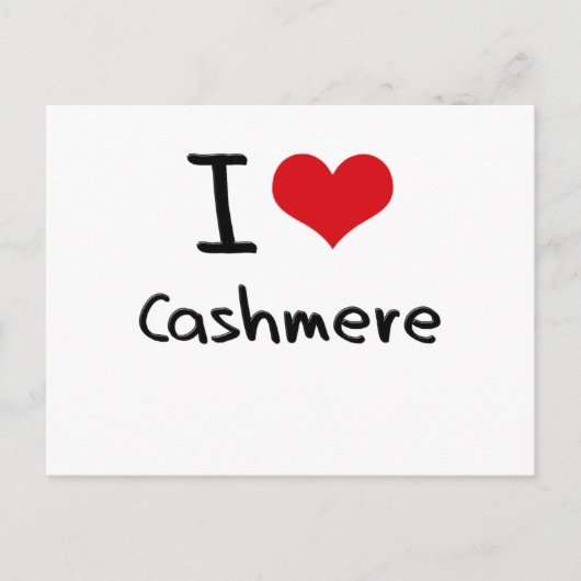 I Liebe Cashmere Postkarte (Vorderseite)