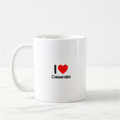 i Liebe cassandra Kaffeetasse (Links)