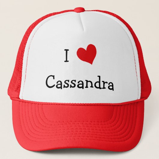 I Liebe Cassandra Truckerkappe (Vorderseite)