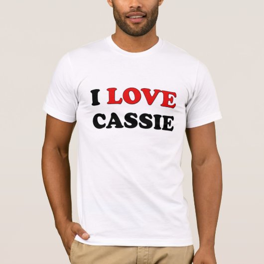 I Liebe Cassie T-Shirt (Vorderseite)