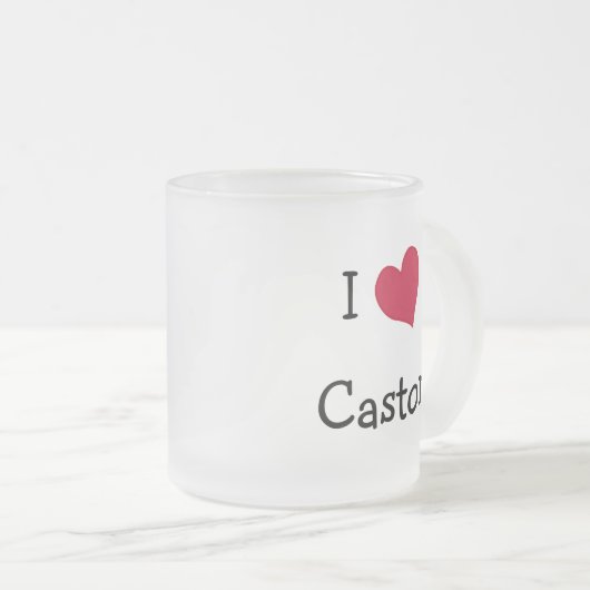 I Liebe Castor Mattglastasse (VorderseiteRechts)