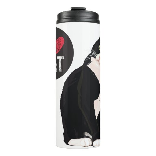 I Liebe Cat Thermosbecher (Vorderseite)