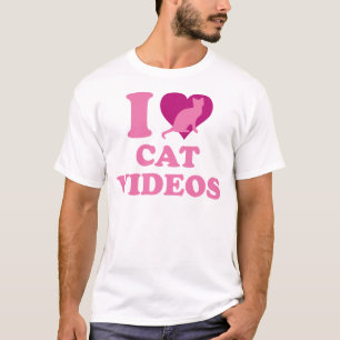 I Liebe Cat Videos T-Shirt