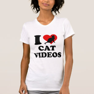 I Liebe Cat Videos T-Shirt