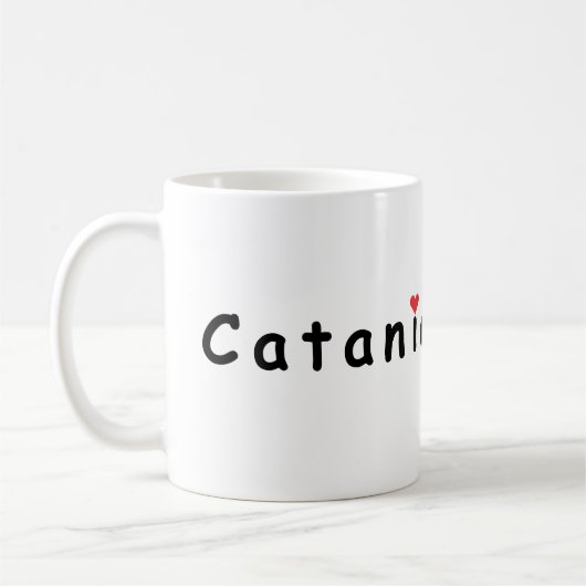 I Liebe Catania Italien Kaffeetasse (Links)