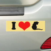I LIEBE CATS AUTOAUFKLEBER (Auf Auto)