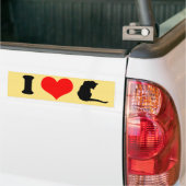 I LIEBE CATS AUTOAUFKLEBER (Auf Lkw)