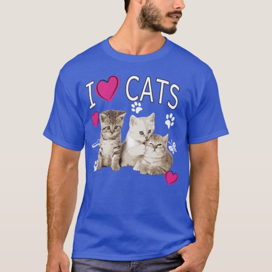 I Liebe Cats Cat Lover I Liebe Kitten Junge T-Shirt (Vorderseite)