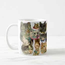 "I Liebe Cats" Collage Tasse