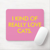 I Liebe Cats Maus Pad Mousepad (Mit Mouse)