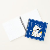 I Liebe Cats - Niedlich Zeichnend Notebook Notizblock (Innenseite)