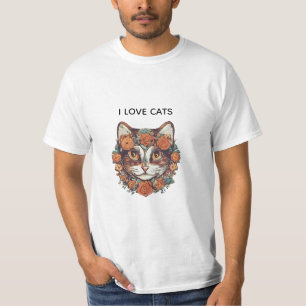 I LIEBE CATS PHANTASTISCH ART   KATZLOVERDESIGN T-Shirt