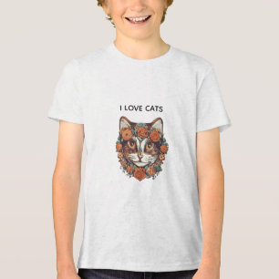 I LIEBE CATS PHANTASTISCH ART   KATZLOVERDESIGN Tri-Blend SHIRT