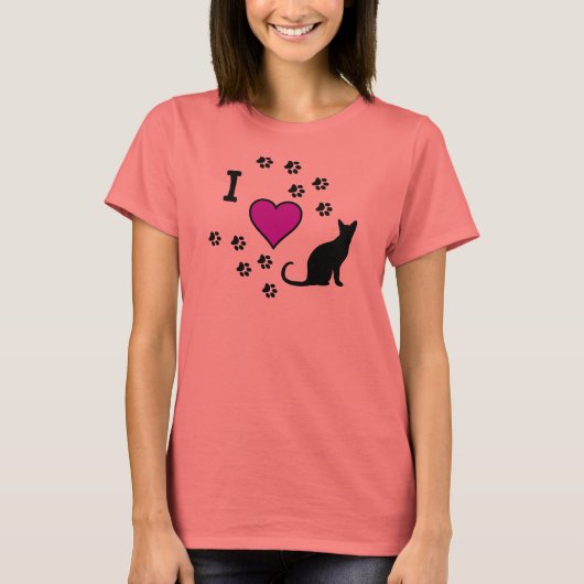 I Liebe Cats Shirt (Vorderseite)